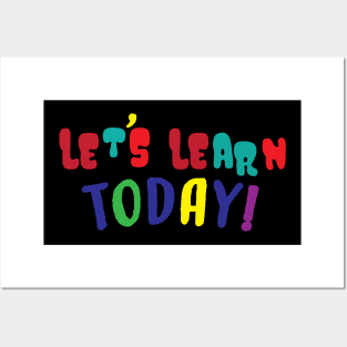 let's learn today! Posters and Art